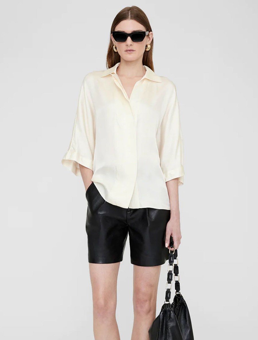 Hot Julia Blouse In Ivory Blouses