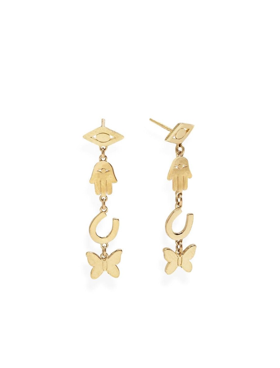 Online Pure Drop Earrings In Gold Drops