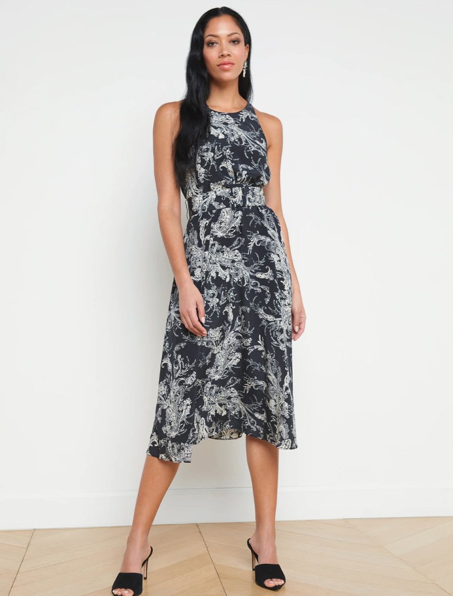 Best Vivian Dress In Sketch Paisley Print Printed Dresses