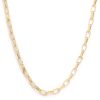 Wholesale Small Paperclip Chain Necklace In Gold Chain Necklaces