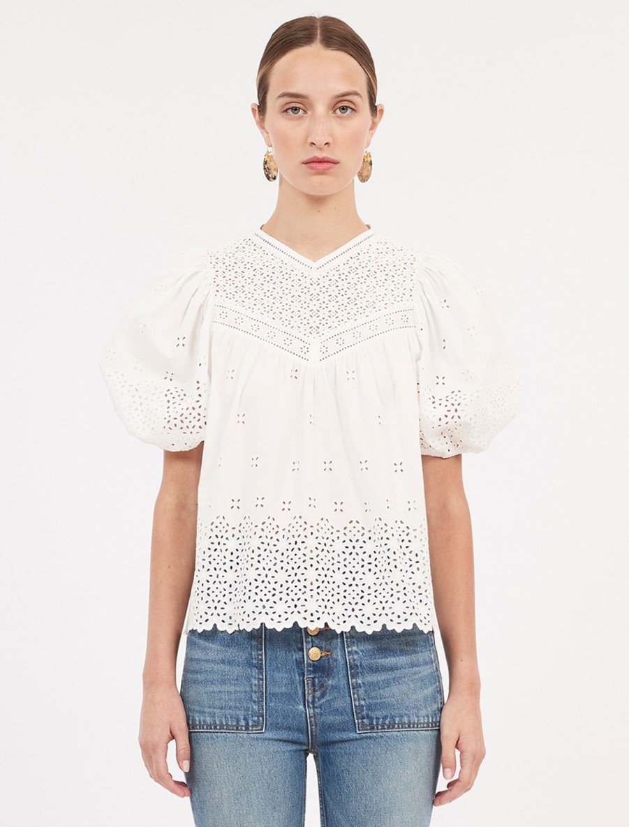 Hot Aviana Top In Cowrie Blouses