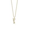 New Pave Love Script Charm Necklace Delicate