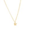 Wholesale Initial And Cz Necklace In Gold | W Delicate