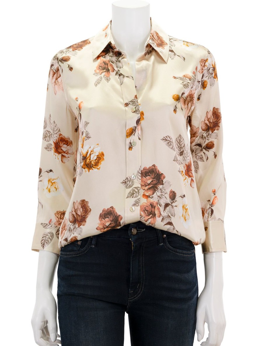 Clearance Dani In Buff Multi Tonal Rose Buttondowns + Shirts