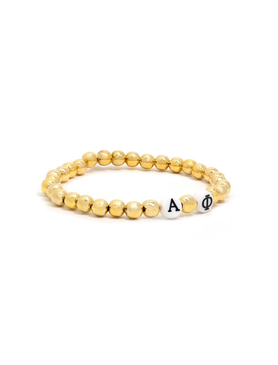 Hot Alpha Phi Beaded Bracelet Beaded + Wrap