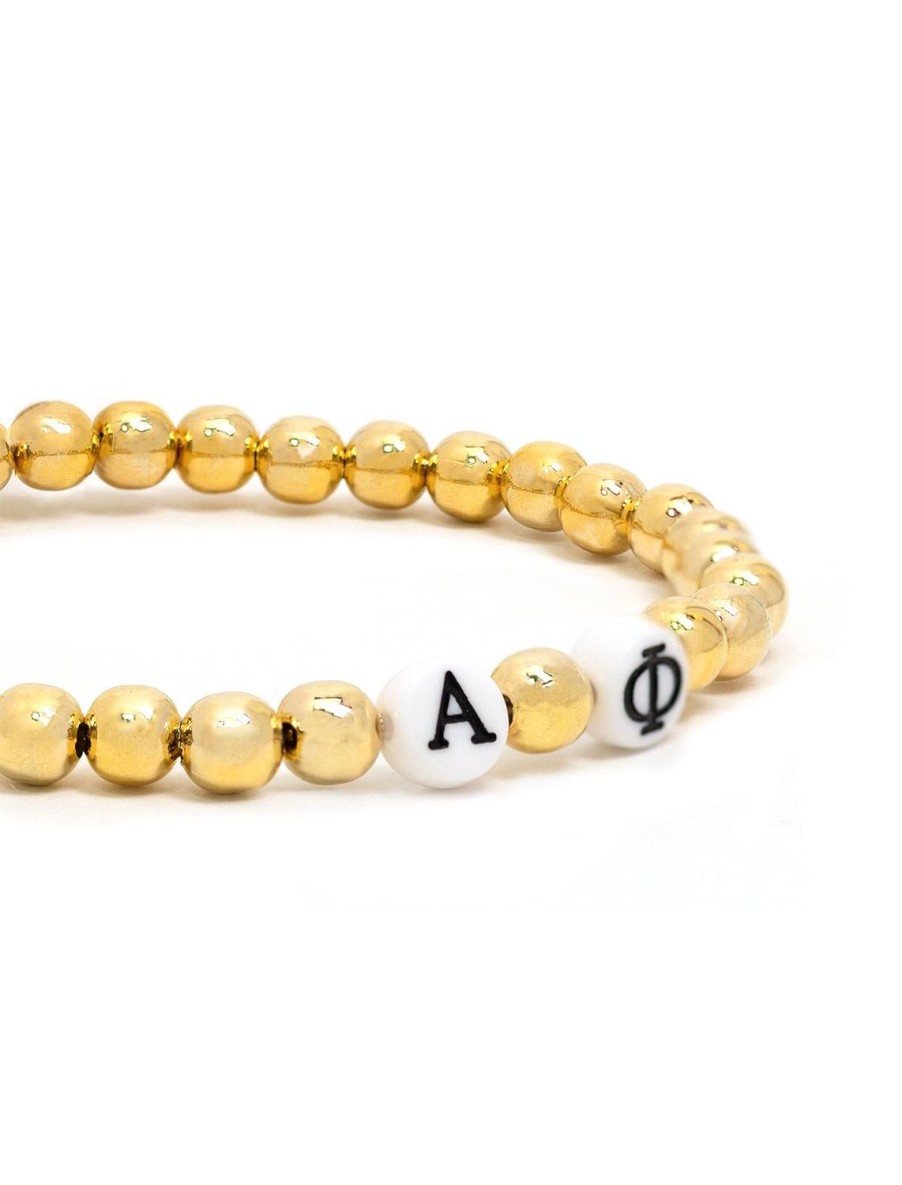 Hot Alpha Phi Beaded Bracelet Beaded + Wrap