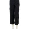 Clearance Utility Crop Pant In Black Trousers