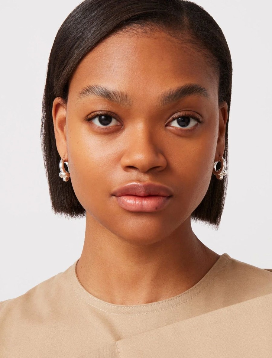 Online Maeve Small Hoops In Silver Hoops