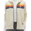 Best 5 Stripe Zip Hoodie In Vintage White Sweatshirts + Hoodies