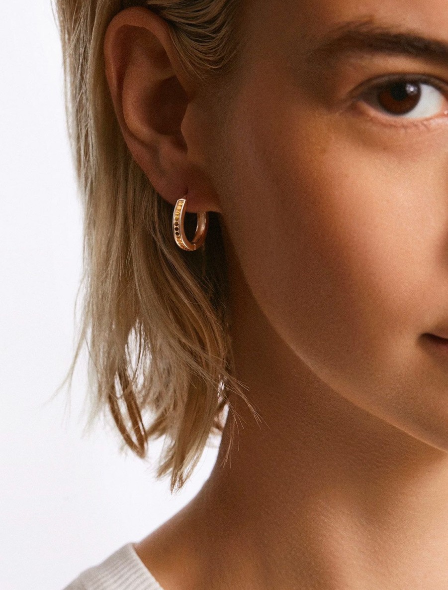 Online Classic Two Tone Small Hinge Hoops Hoops