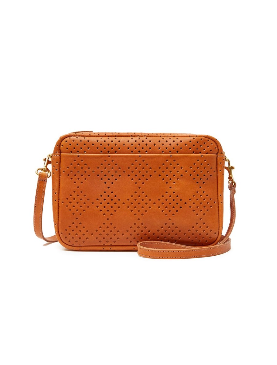 Best Marisol In Cuoio Lightweight Checker Perf Crossbody