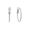 Best Small Rhinestone Hoops In Silver Hoops