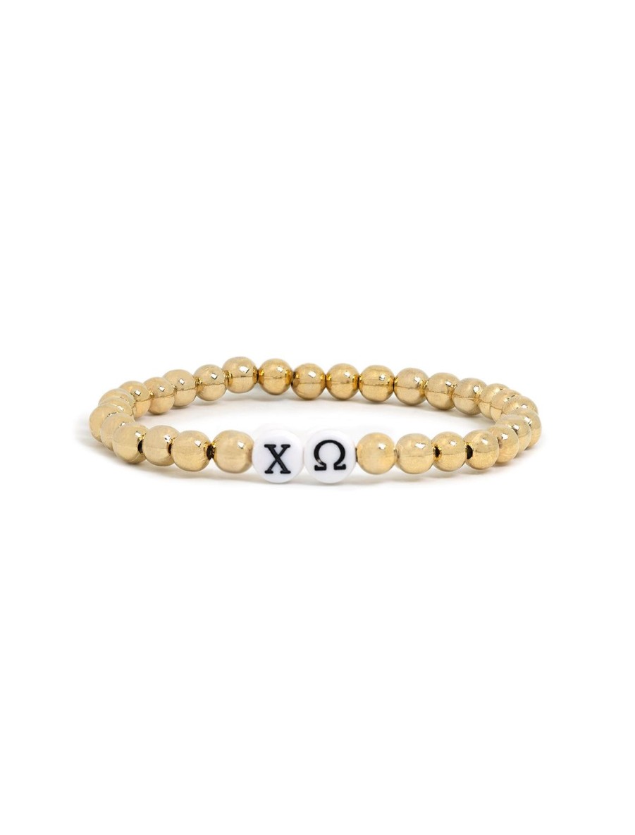 Wholesale Chi Omega Beaded Bracelet Beaded + Wrap