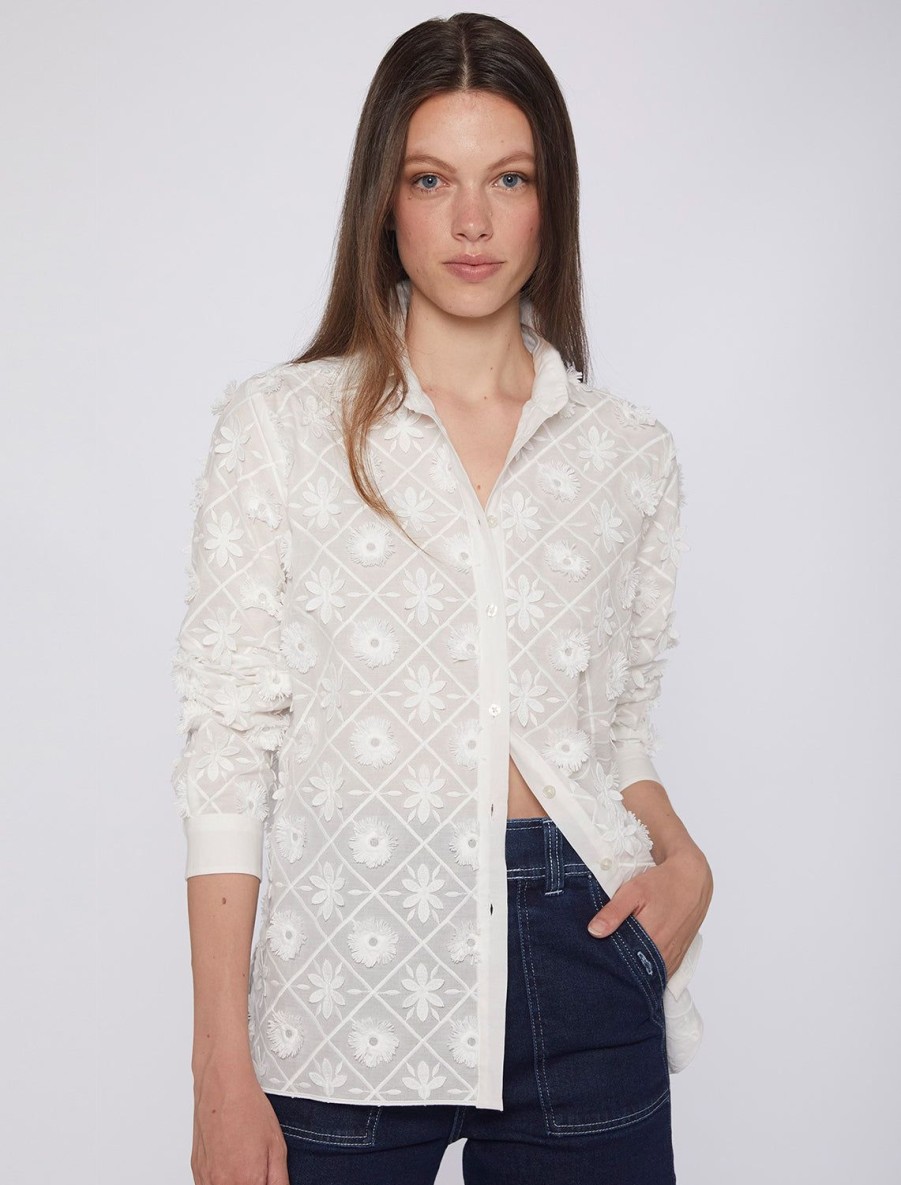 Online Nadine Blouse In Ivory Buttondowns + Shirts