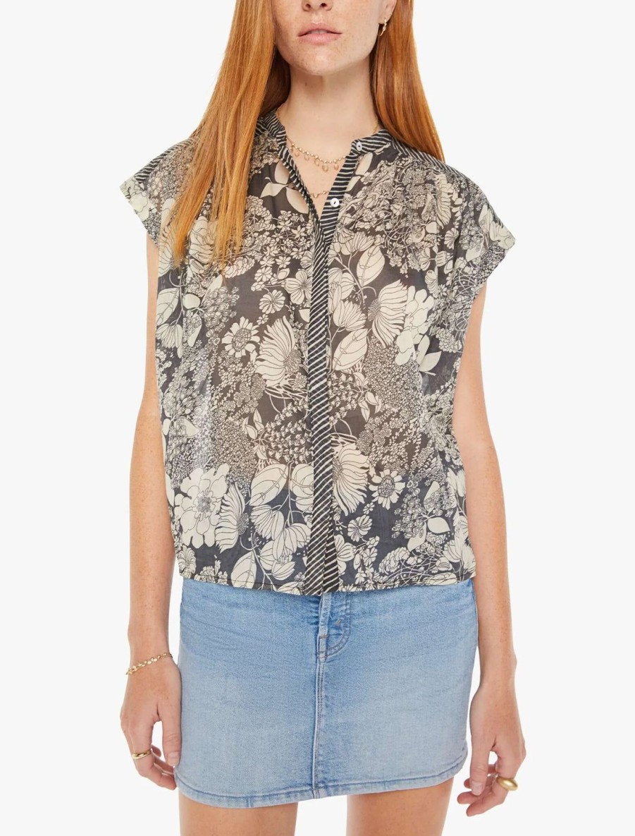 Online The Slow Ride Button Down In French Fairy Tale Blouses