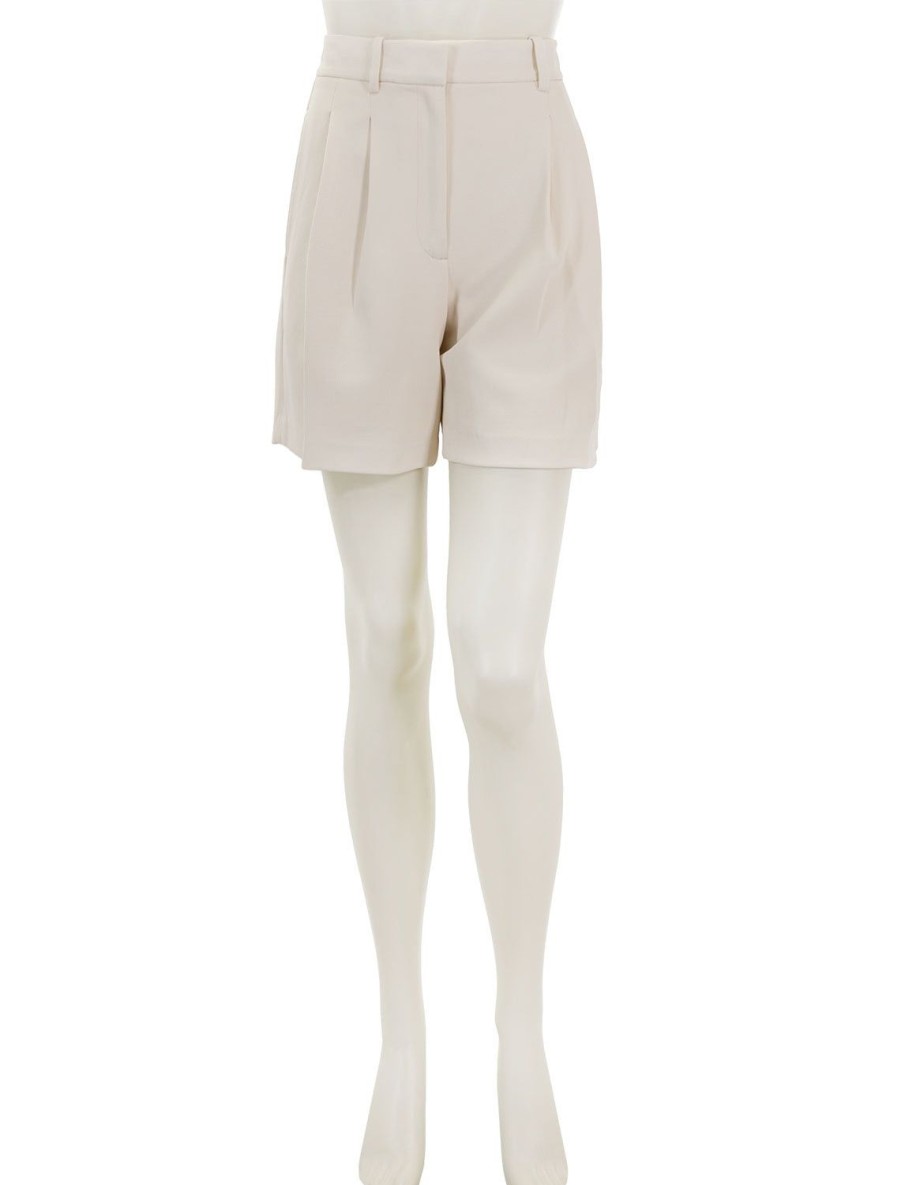 Hot Carmen Italian Twill Shorts In Ivory Shorts