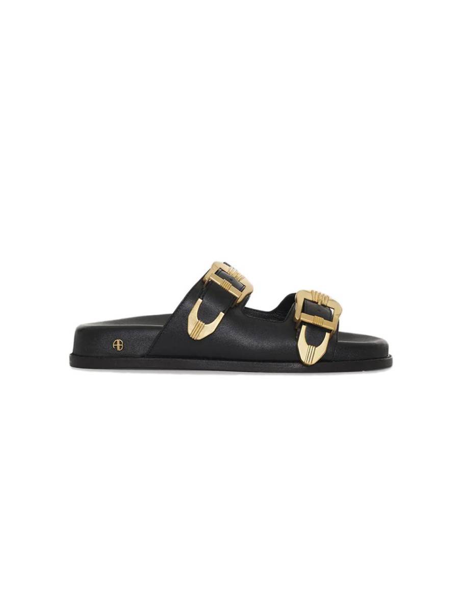 Clearance Waylon Slides In Black Sandals