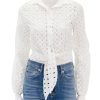 Online Summer Eyelet Top In Chiffon Blouses