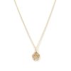 Online Pave Dog Paw Print Necklace Delicate