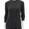 Clearance Georgie Rib Tunic In Heather Charcoal Pullover Sweaters