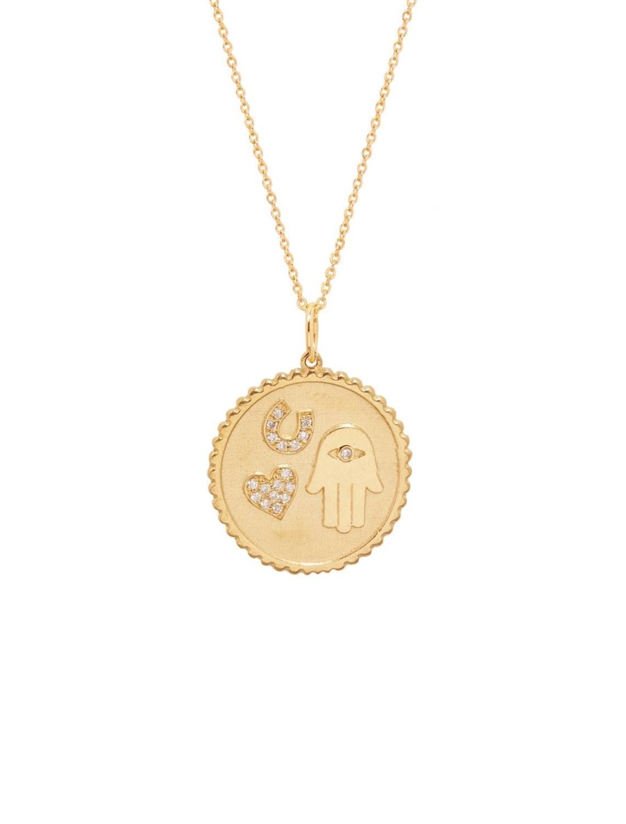 Clearance Small Luck And Protection Coin Necklace Delicate