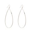 Online Teardrop Hoops In Silver Hoops