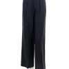 Hot Madeline Twill Pleated Trouser In Washed Black Blazers