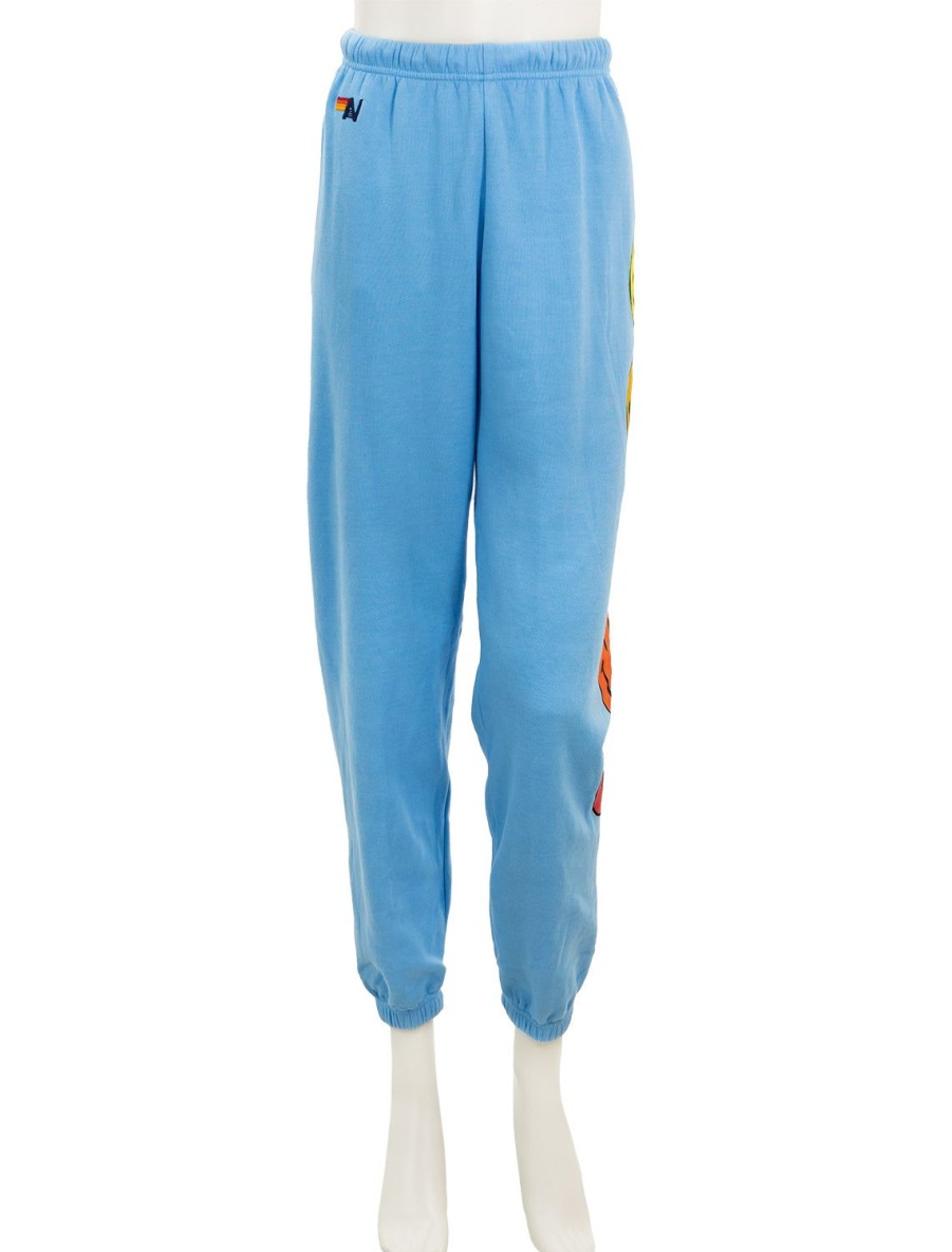 Best Smiley Sunset Womens Sweatpants In Sky Lounge Bottoms + Sweatpants