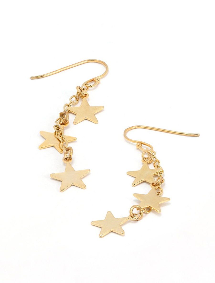 Hot Nova Earring In Gold Drops