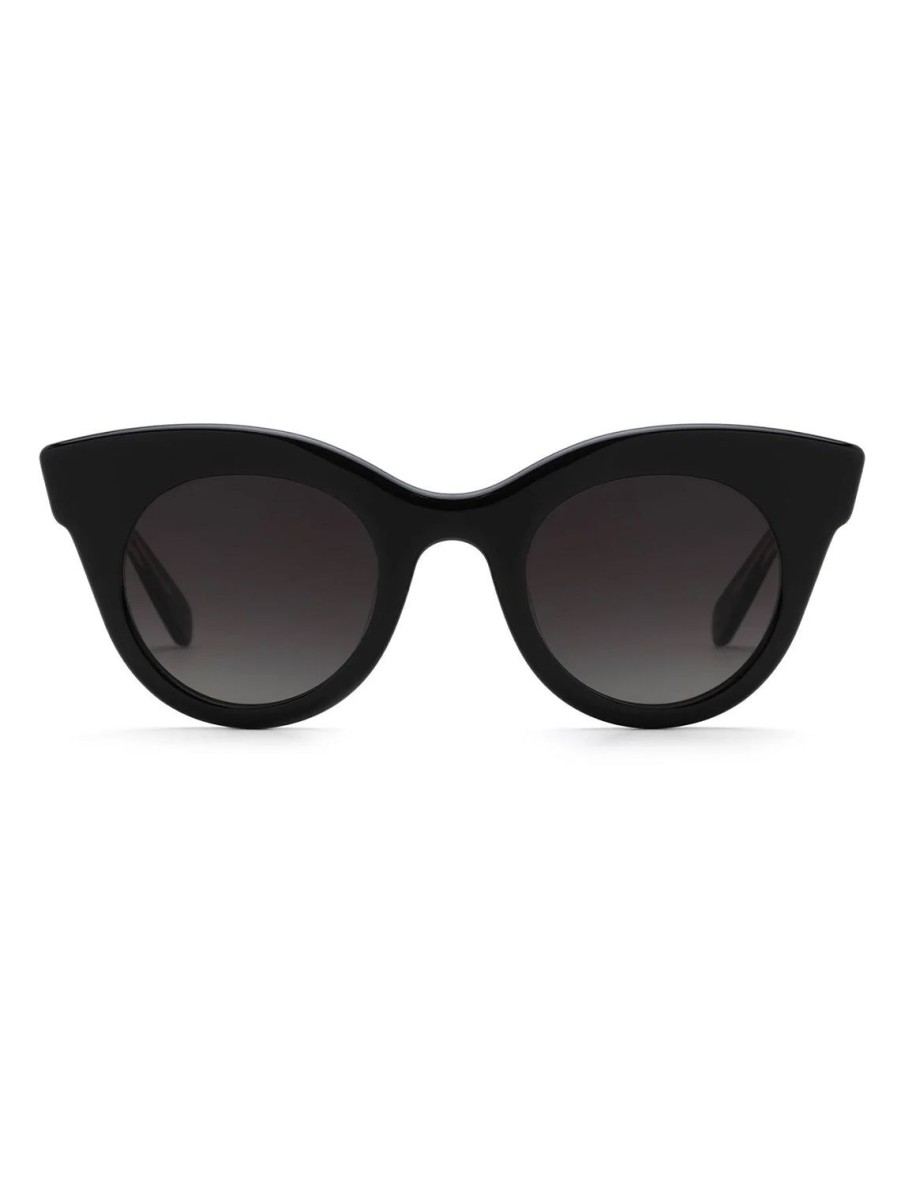 New Olivia In Black And Crystal Sunglasses