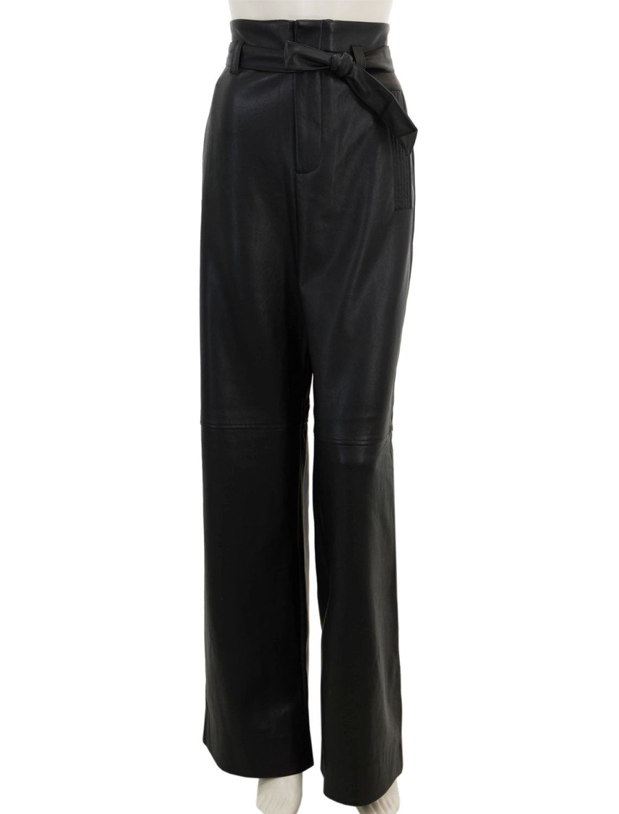 Online Encounter Faux Leather Pants In Black Pants