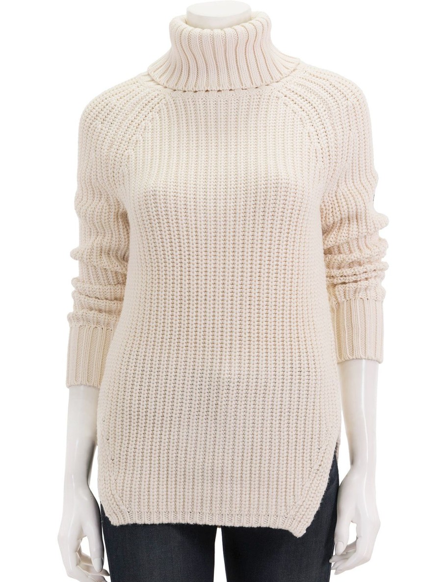 Clearance Simone Sweater In Ivory Turtleneck + Mock Neck