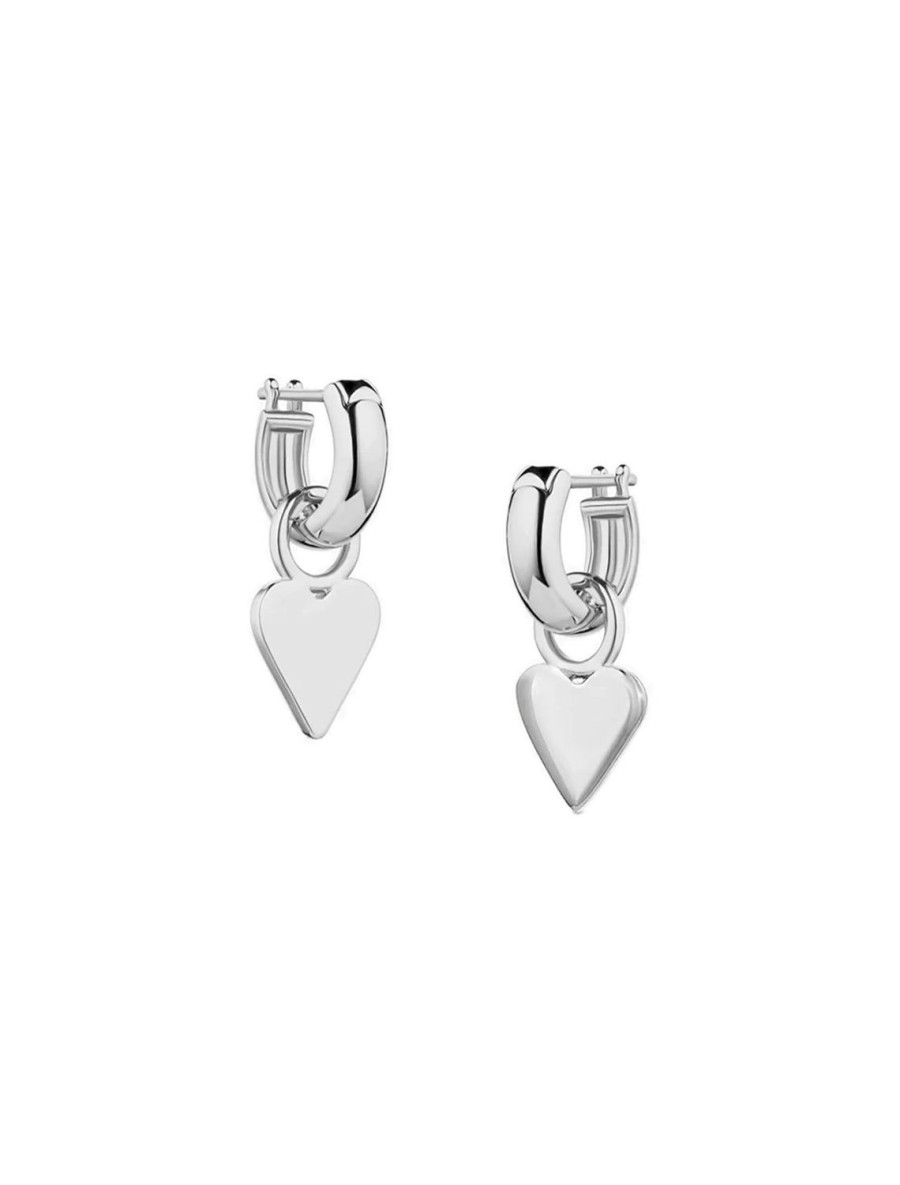 Best Petite Heart Earrings In Silver Hoops