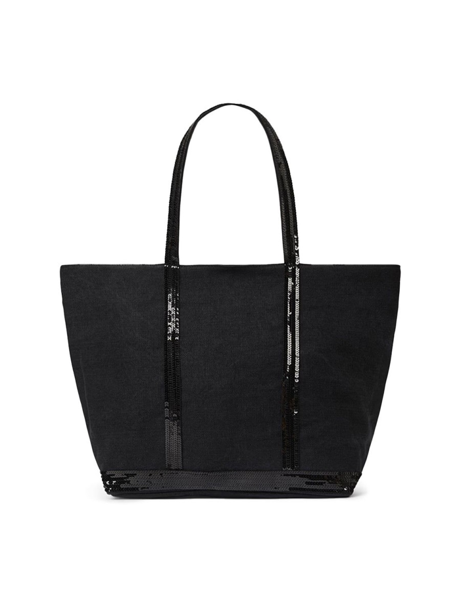 New Cabas L Tote In Noir Shoulder Bags