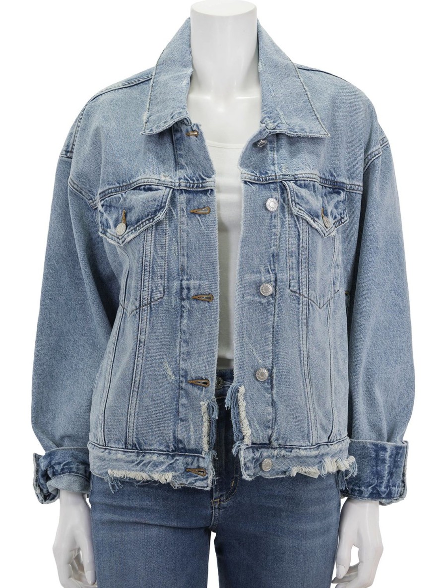 Clearance Martika Jacket In Fray Jean Jackets