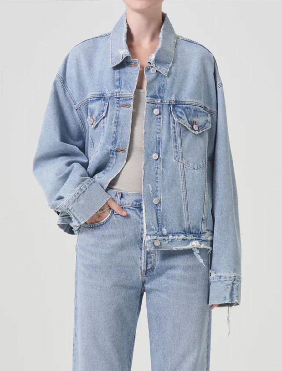 Clearance Martika Jacket In Fray Jean Jackets