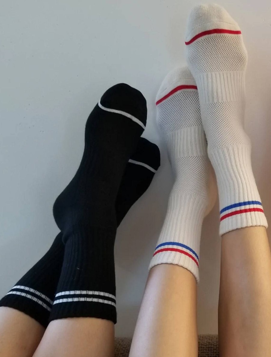 Online Boyfriend Socks In Milk Socks