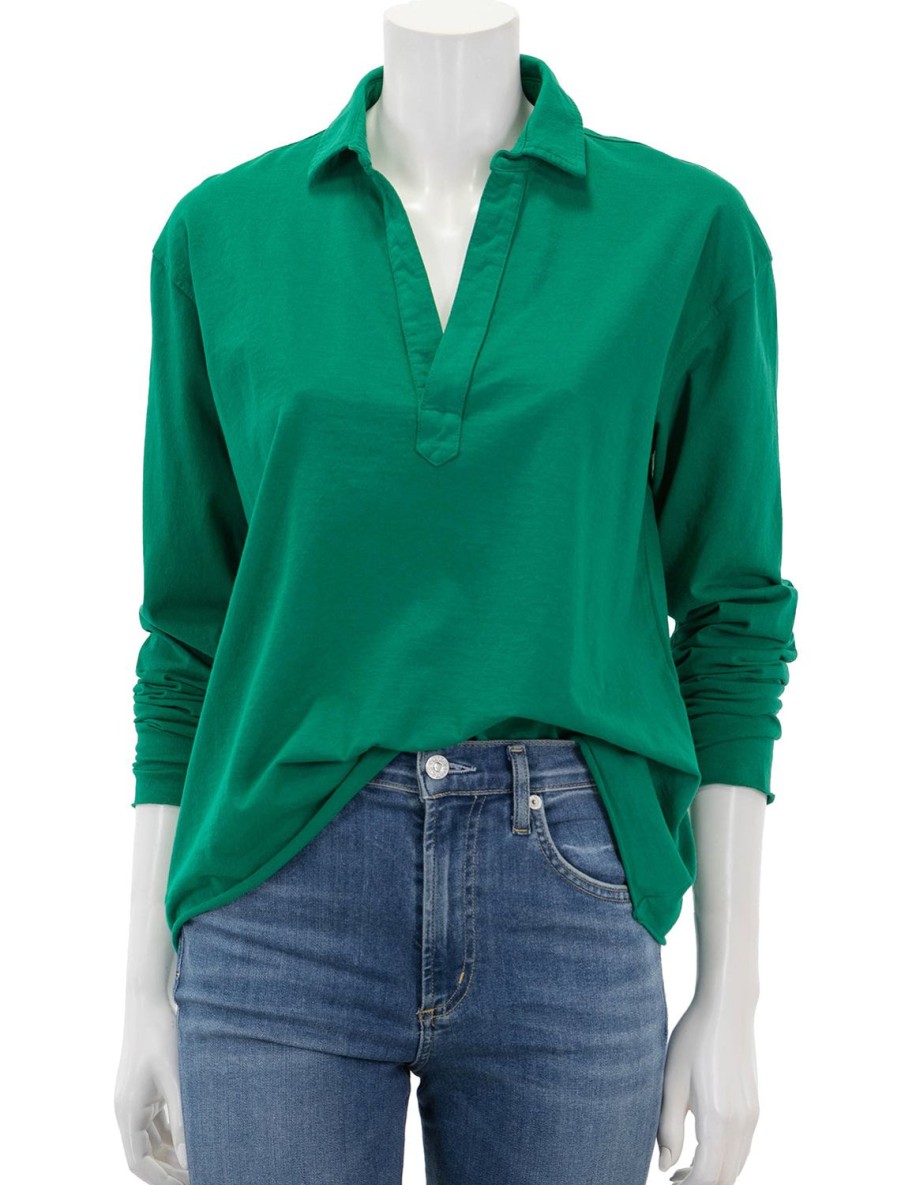 Online Popover Henley In Clover Tees