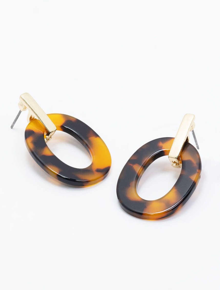 Best Tortoise Oval Link Hoops Hoops