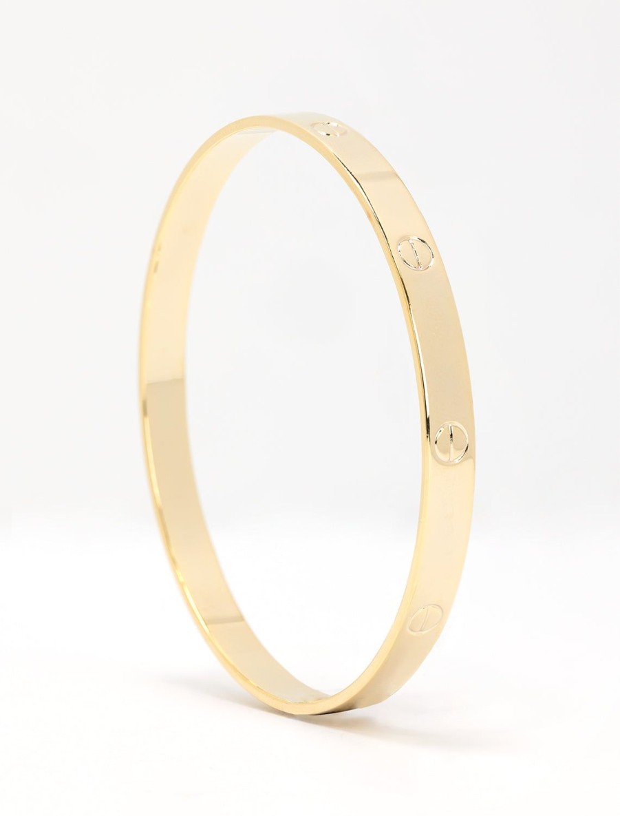 Clearance Gold Screw Accent Bangle Bangles