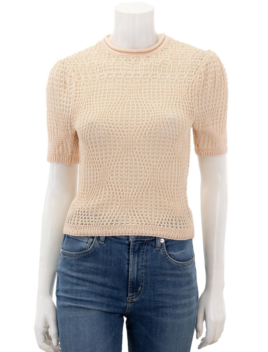 New Capri Top In Creme Pullover Sweaters