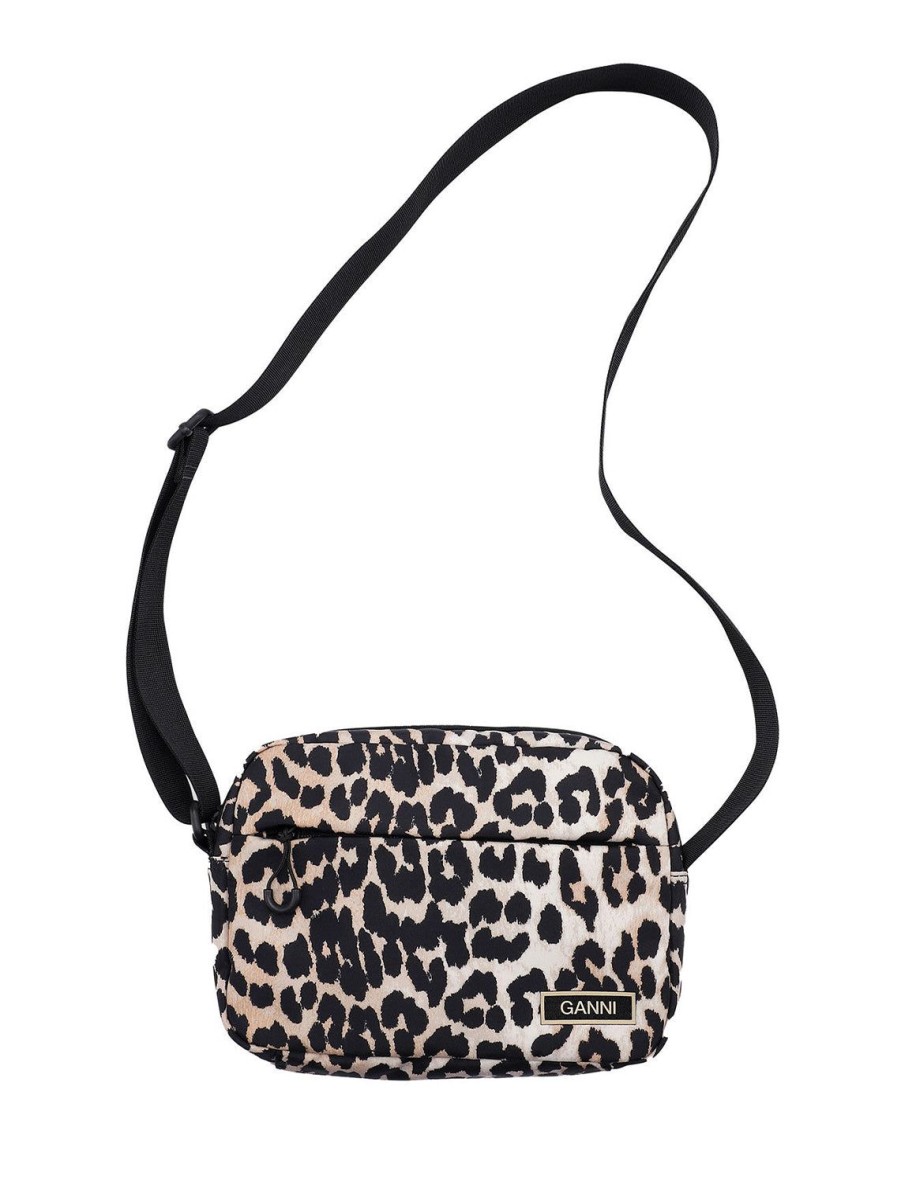 Clearance Recycled Tech Festival Bag In Leopard Shoulder Bags