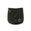 New Oksan Grained Leather Shoulder Bag In Black Crossbody