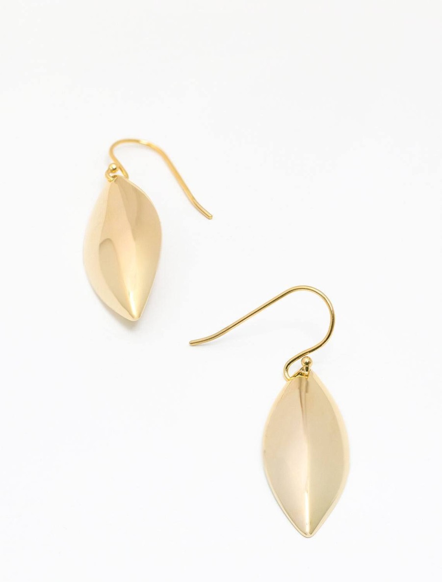 Wholesale Pod Leaf Earrings Drops