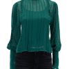 Clearance Emerald Ruffled Blouse Blouses