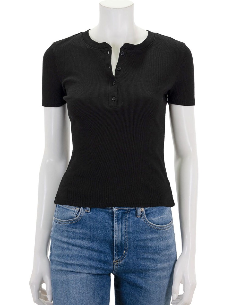 Wholesale Lorene Henley In Black Tees