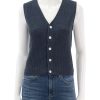 Online Eldridge Sweater Vest In Navy Pullover Sweaters