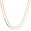 Best Double Dainty Disco Necklace Chain Necklaces