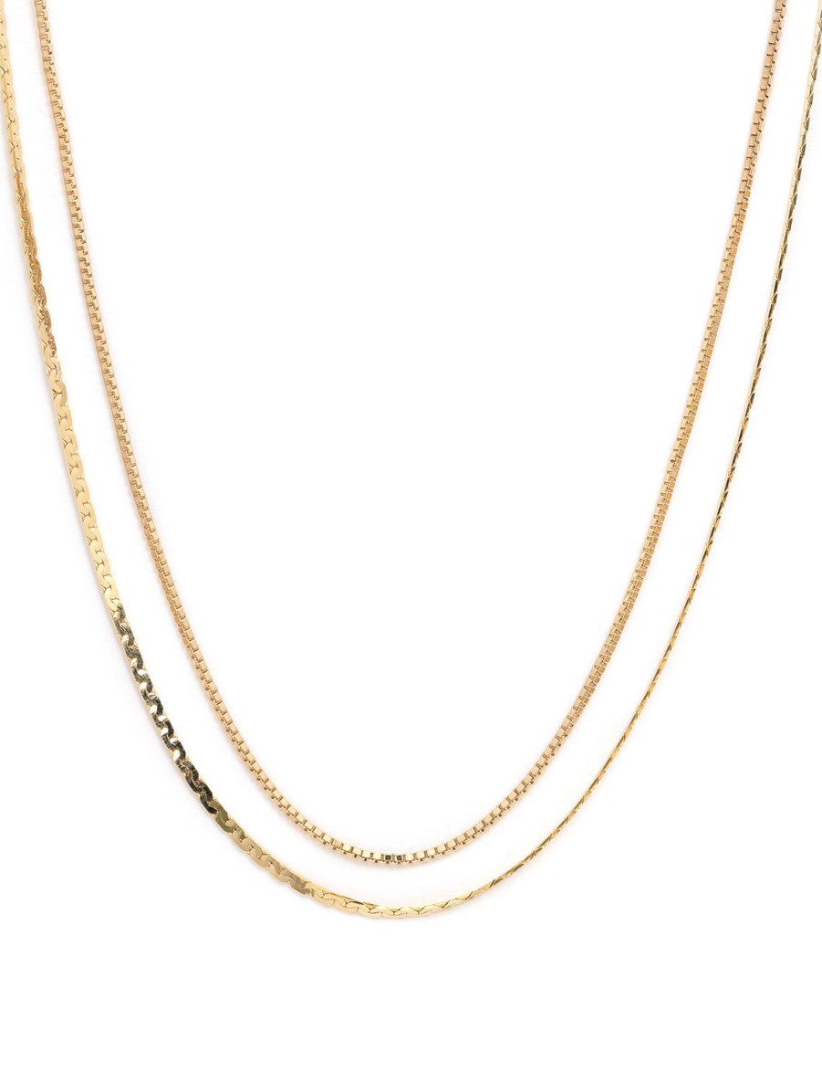 Best Double Dainty Disco Necklace Chain Necklaces