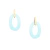 Wholesale Aqua Green Oval Link Hoops Hoops